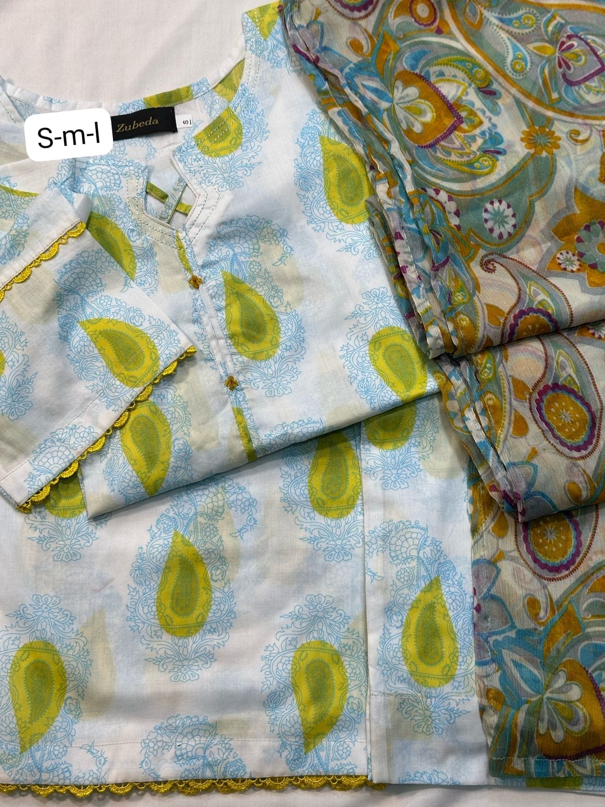 PREMIUM PRINTED LAWN CHIFFON DUPATTA COLLECTION 3 PIECE STICHED