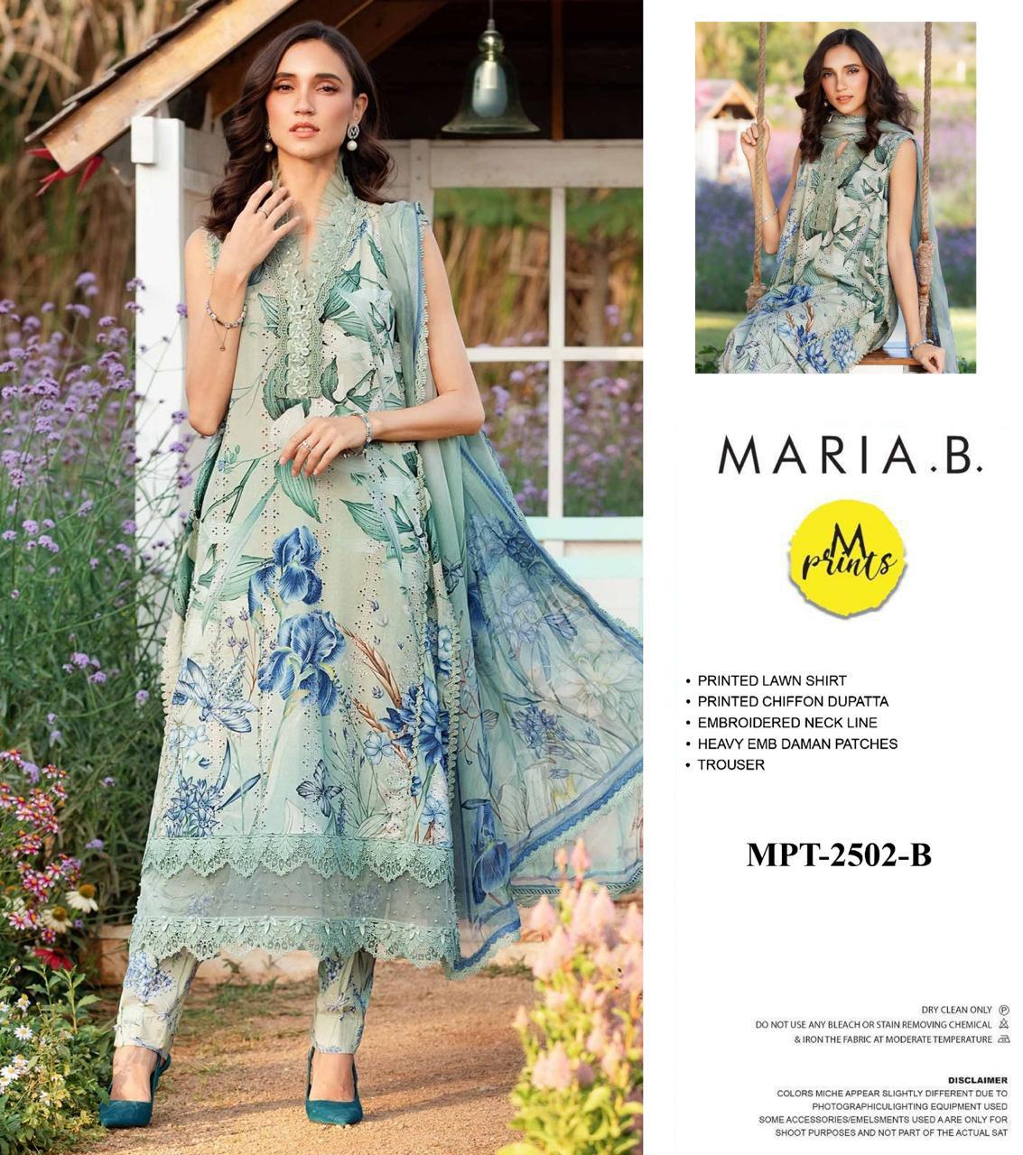 Embroidered Lawn Dress by MARIA.B 3 Piece
