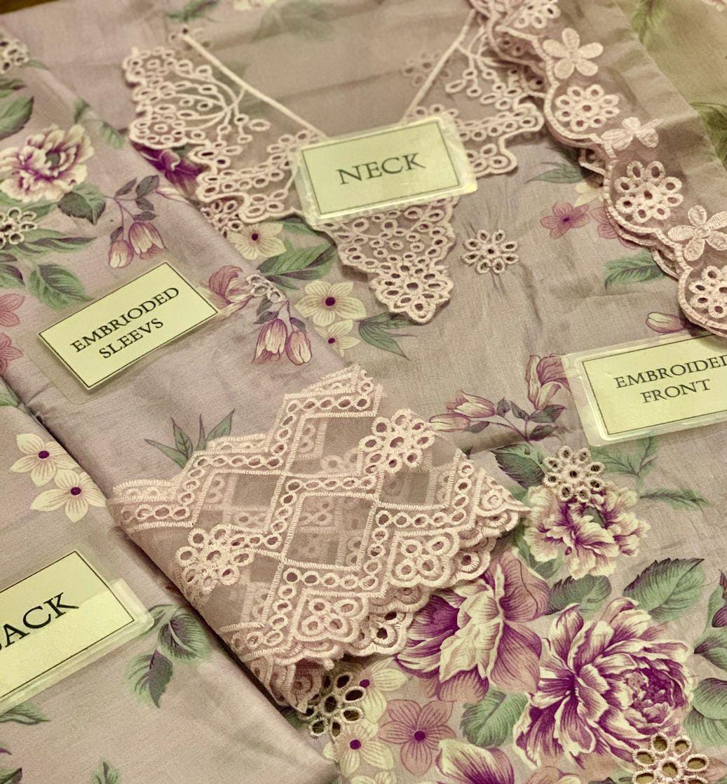 Embroidered Lawn by Iznik 3 Piece