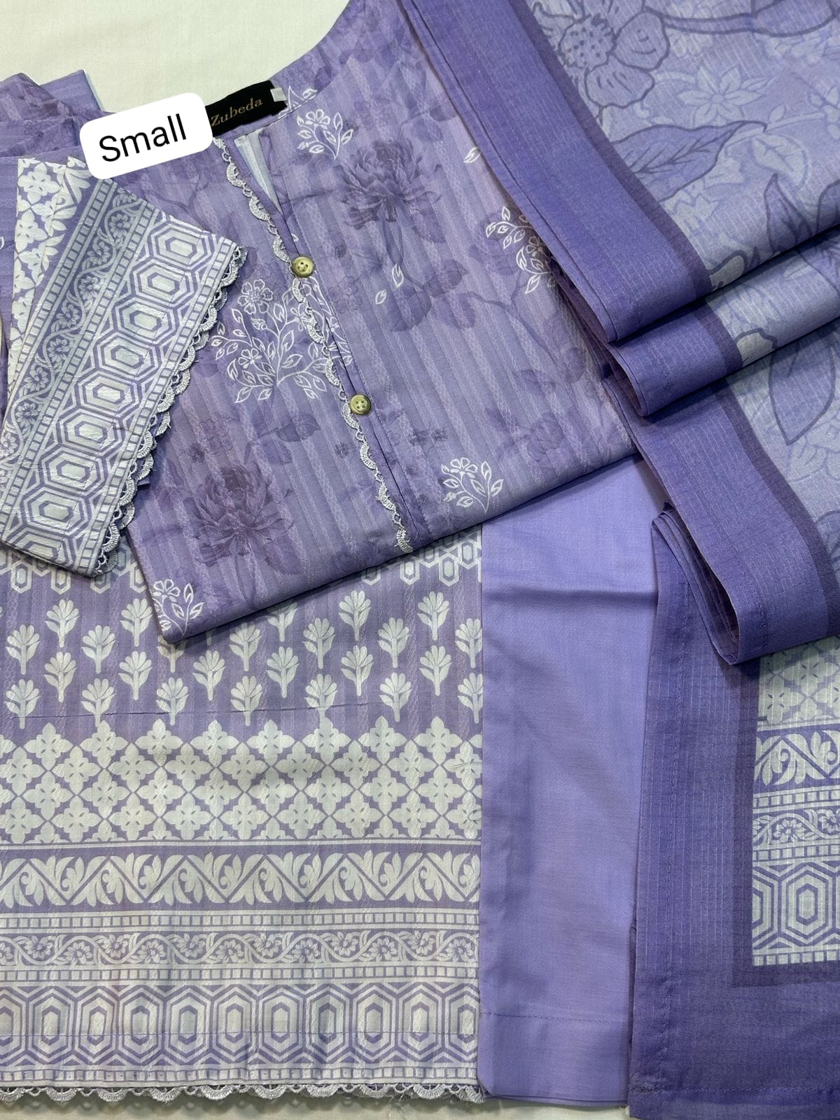 NINOKARA PRINTS STICHED 3 PIECE STITCHED