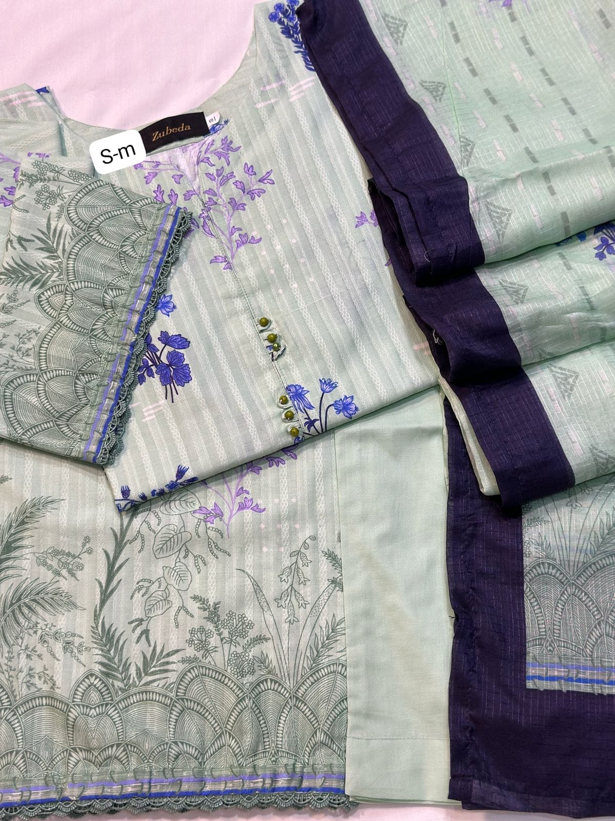 NINOKARA PRINTS STICHED 3 PIECE STITCHED