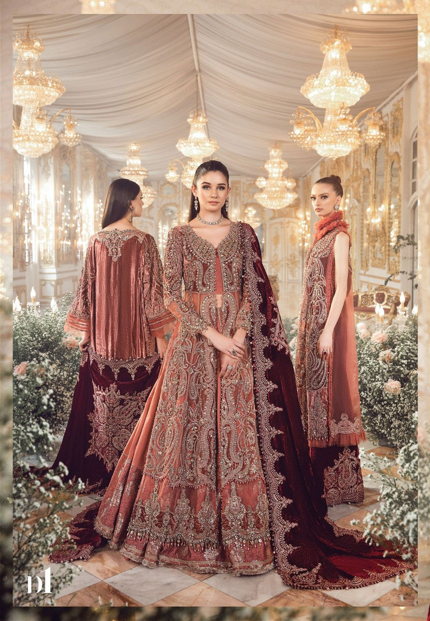 MARIA B UNSTICHED NET FROCK MOST DEMANDING