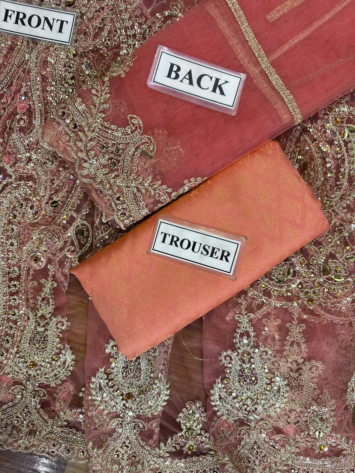 MARIA B UNSTICHED NET FROCK MOST DEMANDING