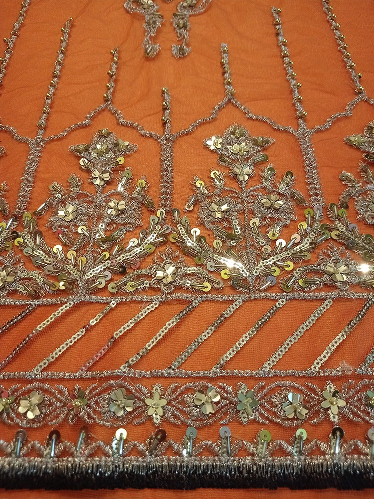 Ansab Jahangir Formal Wedding Wear Collection- Orange