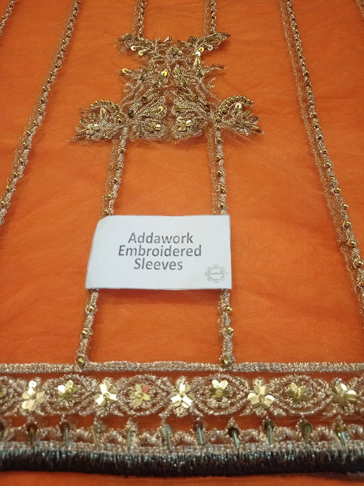 Ansab Jahangir Formal Wedding Wear Collection- Orange