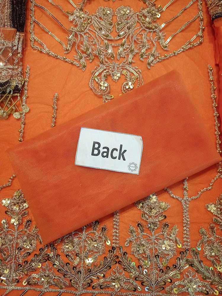 Ansab Jahangir Formal Wedding Wear Collection- Orange