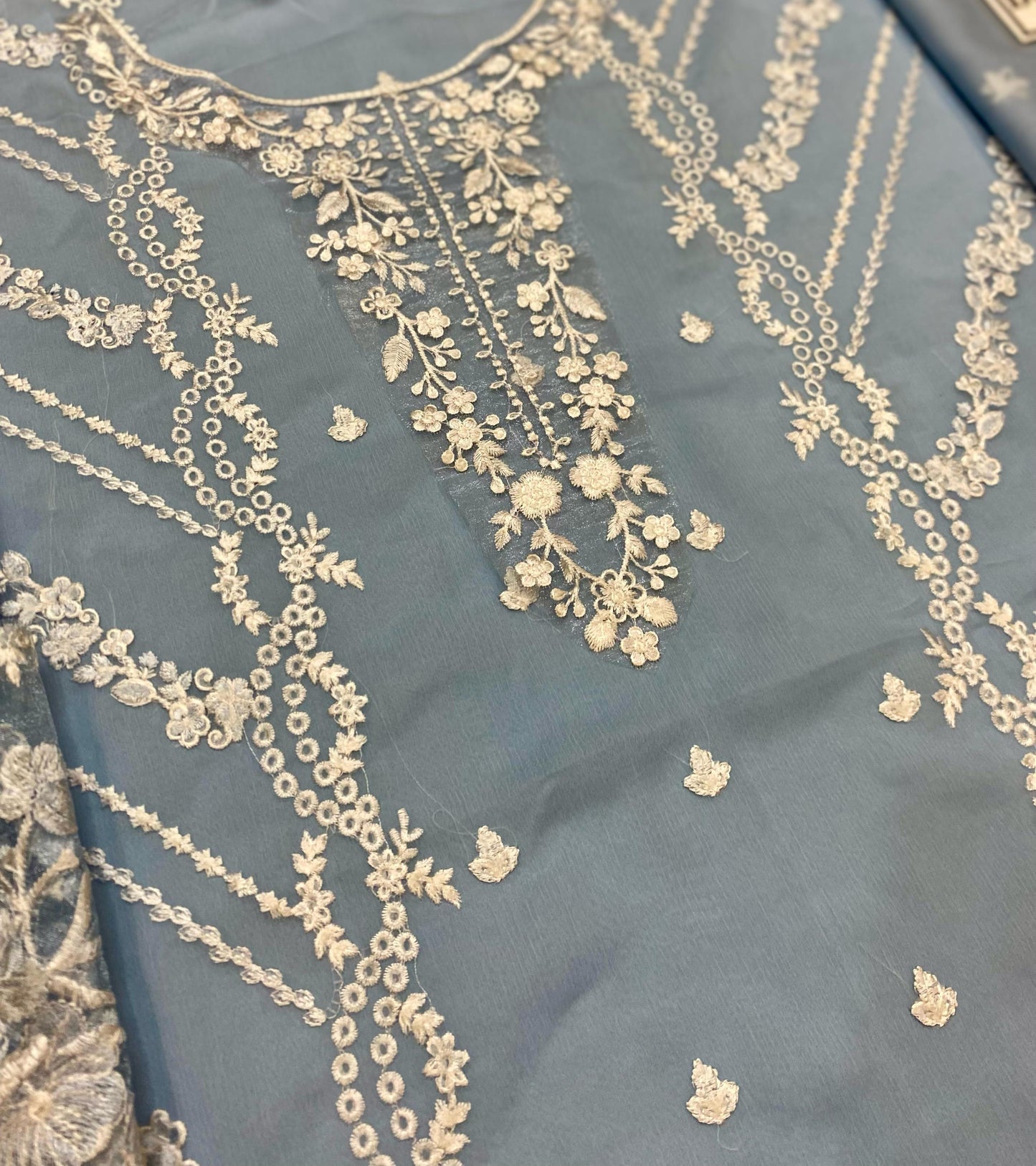Embroidered Chiffon 3 Piece Dress Most Demanding