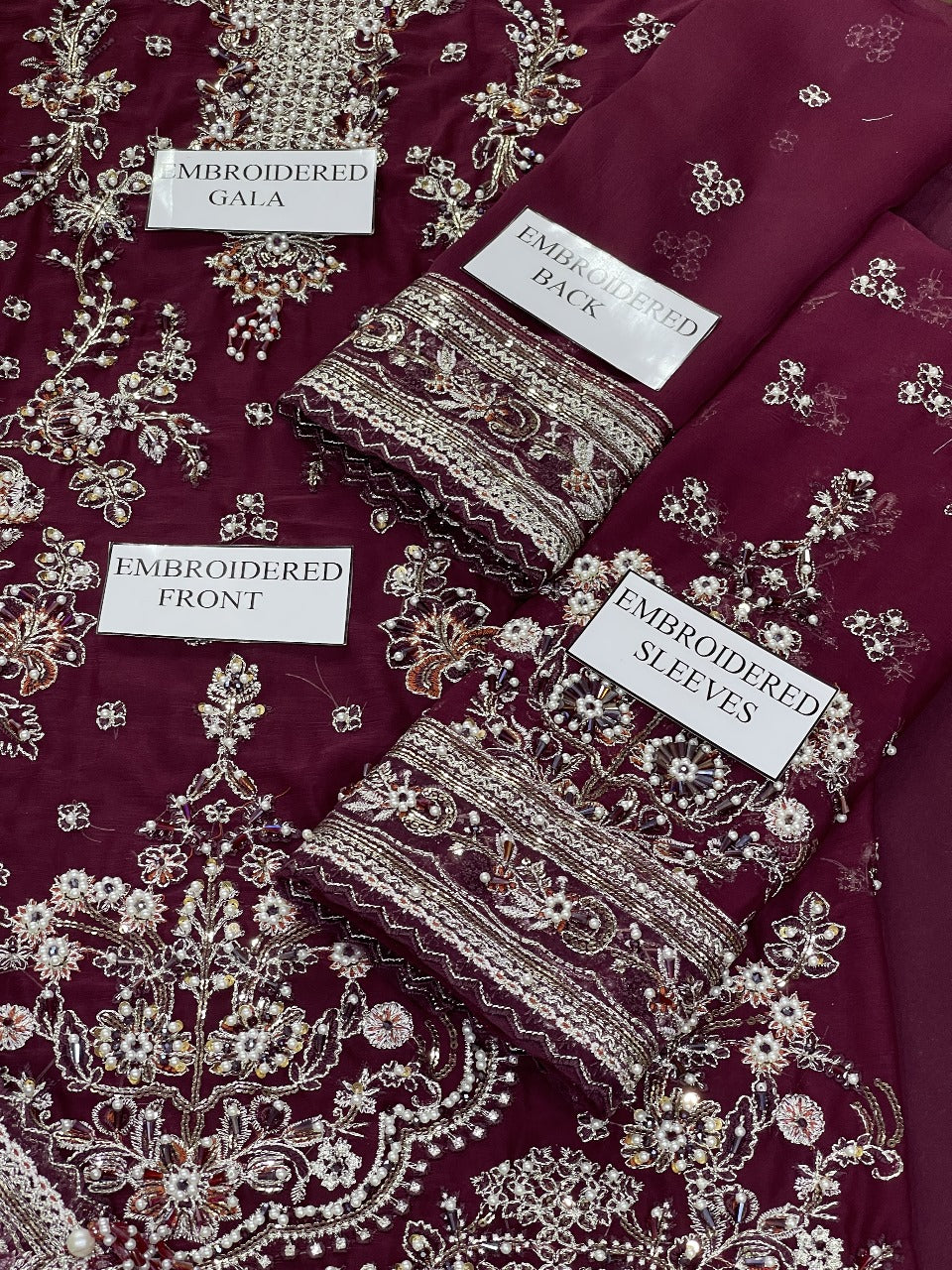 CHIFFON WEDDING DRESS INSPRIED BY GULAL