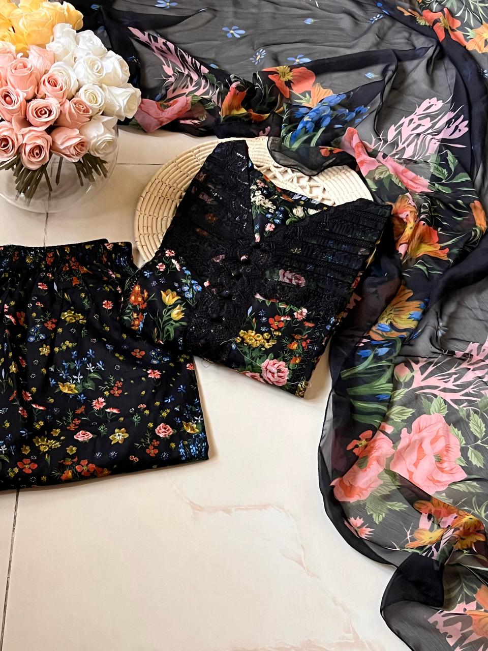 JHANNAK Presents Lawn Embroidered Stitched 3 pieces