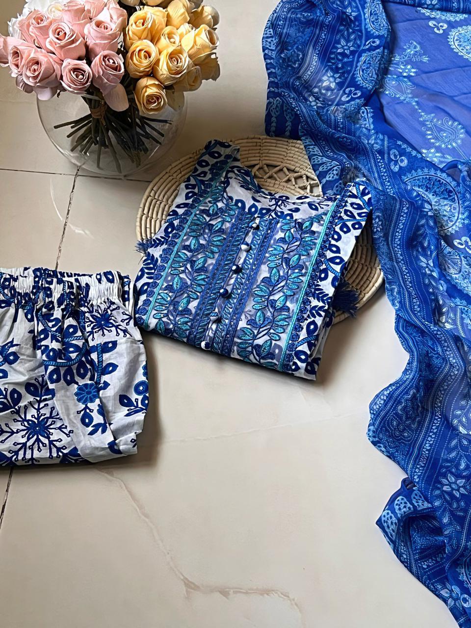 JHANNAK Presents Lawn Embroidered Stitched 3 pieces
