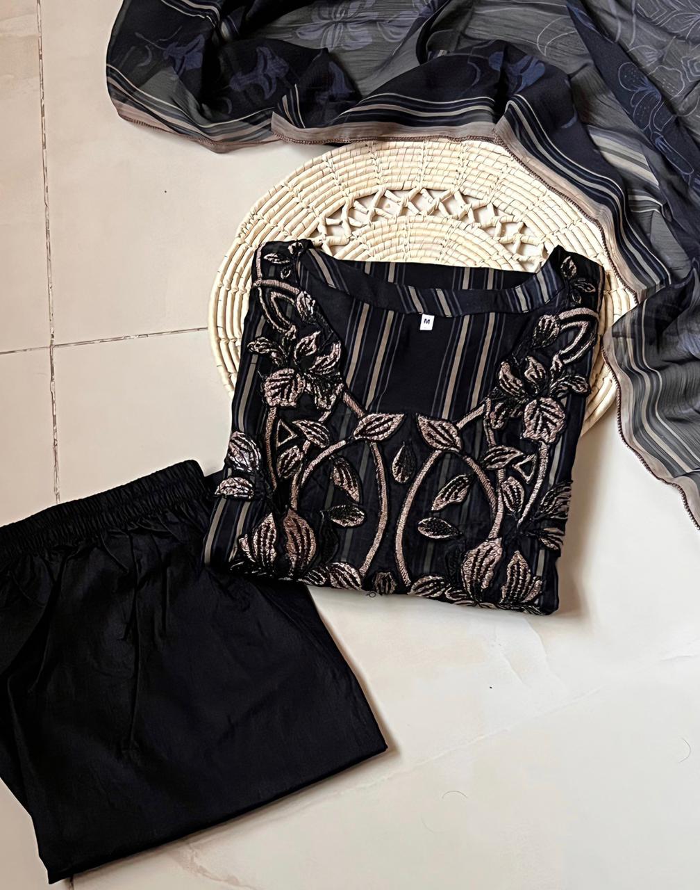 JHANNAK Presents Lawn Embroidered Stitched 3 pieces