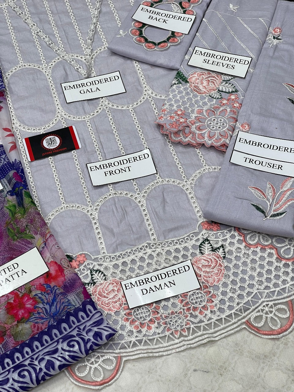 Sahane Chikankari Lawn with Slik Dupatta