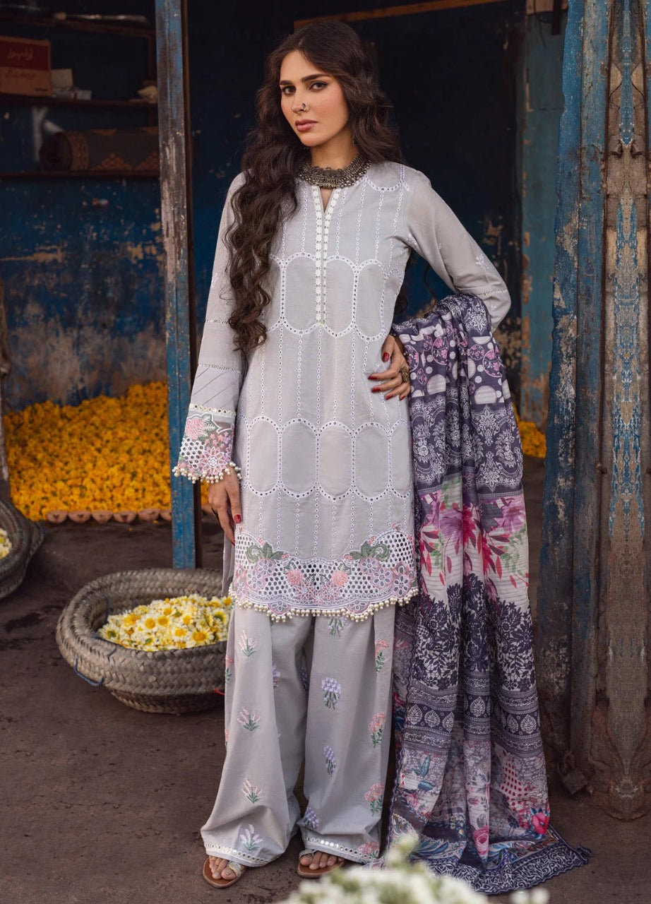 Sahane Chikankari Lawn with Slik Dupatta