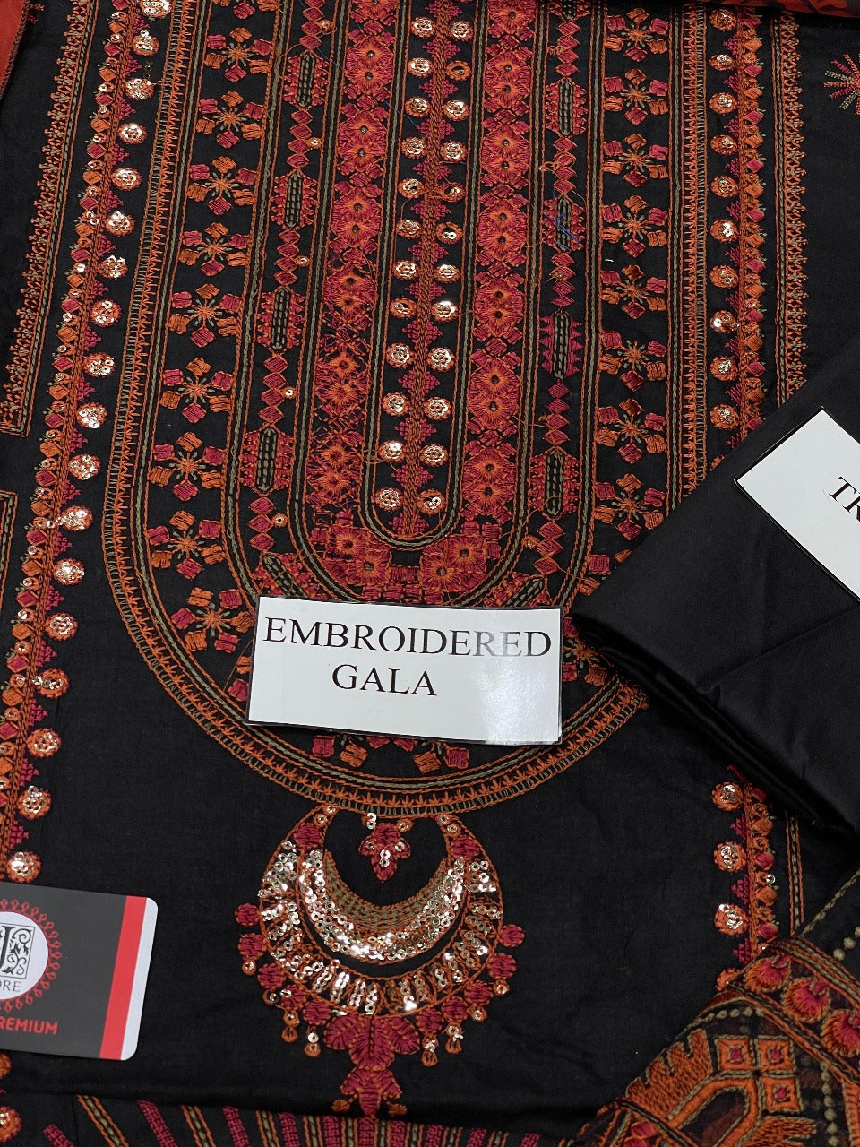 JHANNAK PRESENTS SUMMER MULTI SHADE BLACK DRESS WITH SILK DUPATTA
