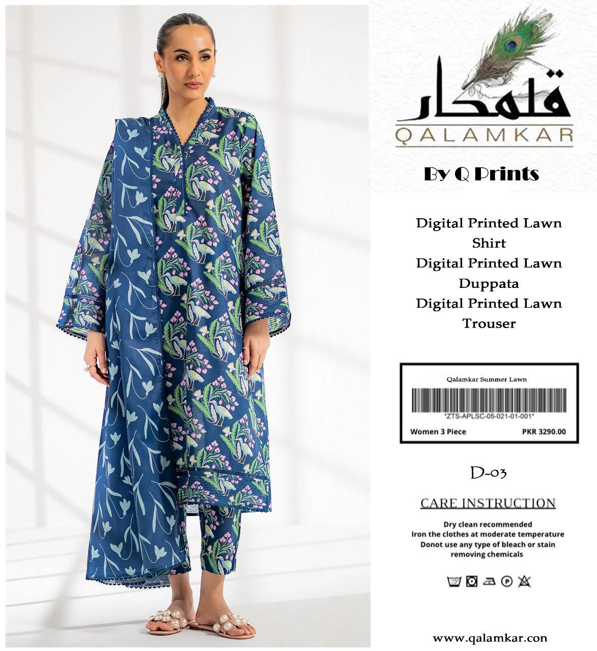Q PRINTS BY QALAMKAR SUMMER Collection 2025