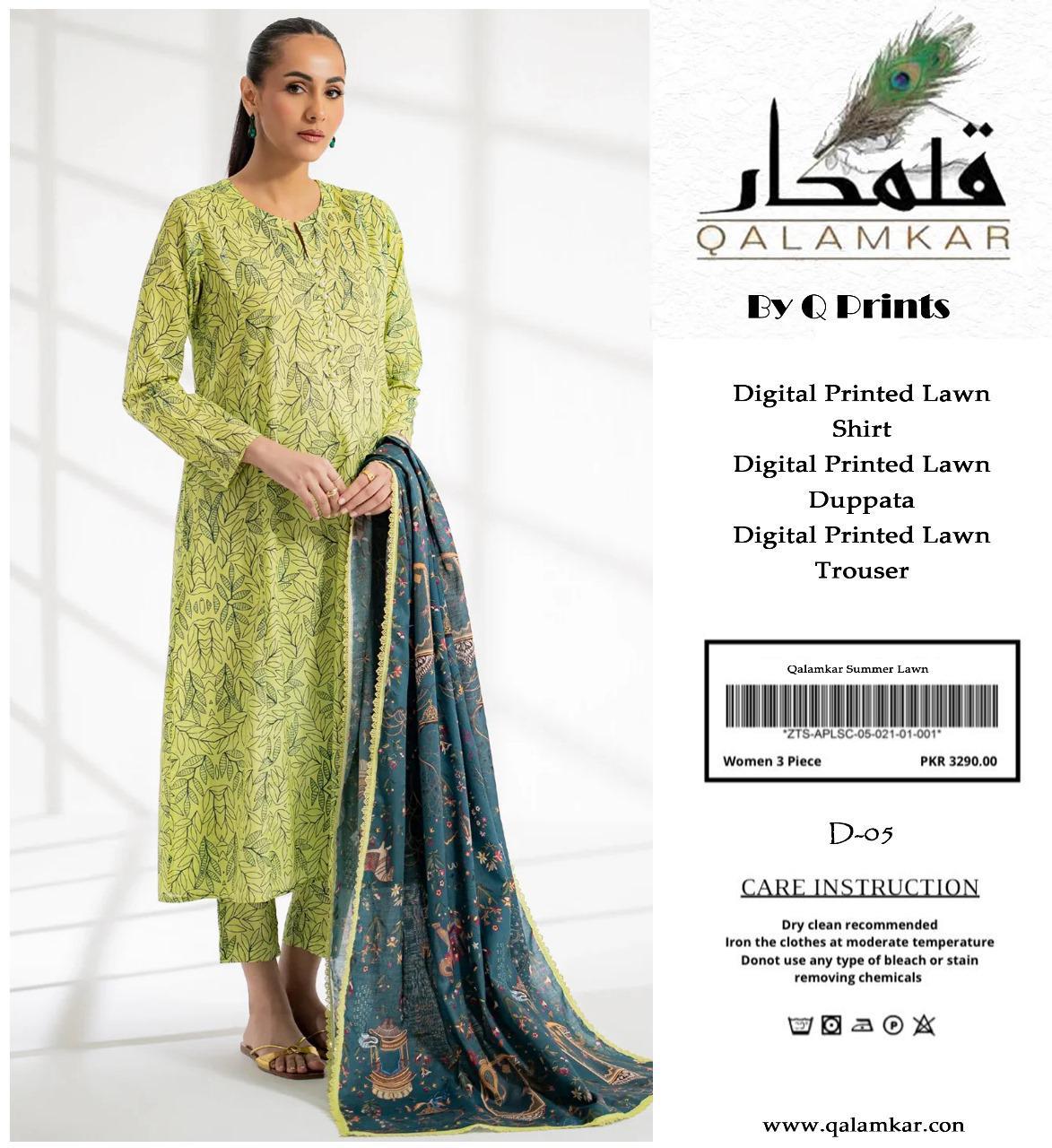 Q PRINTS BY QALAMKAR SUMMER Collection 2025