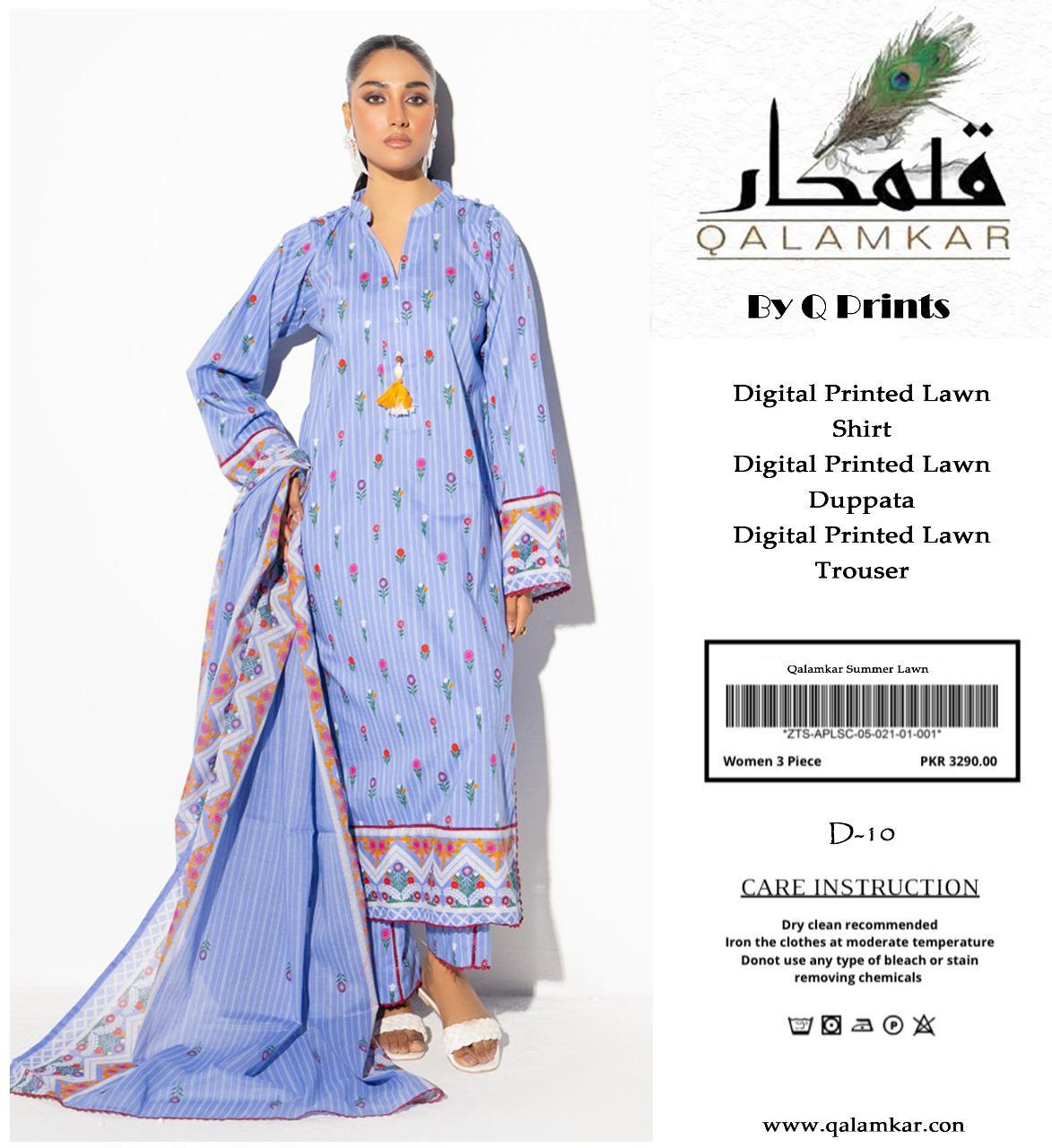 Q PRINTS BY QALAMKAR SUMMER Collection 2025