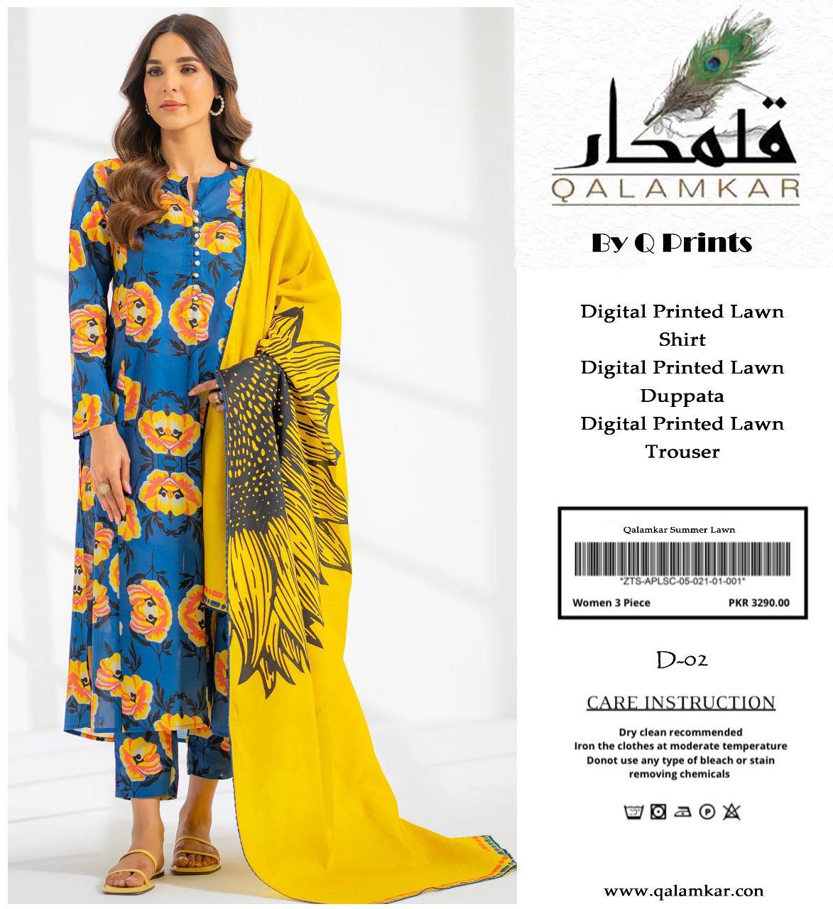 Q PRINTS BY QALAMKAR SUMMER Collection 2025