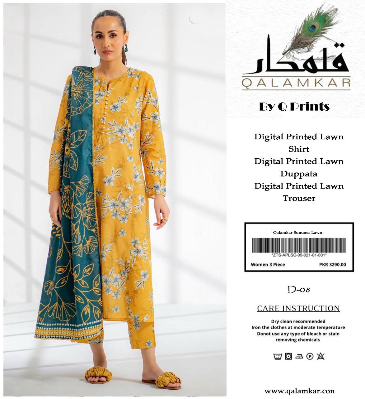 Q PRINTS BY QALAMKAR SUMMER Collection 2025