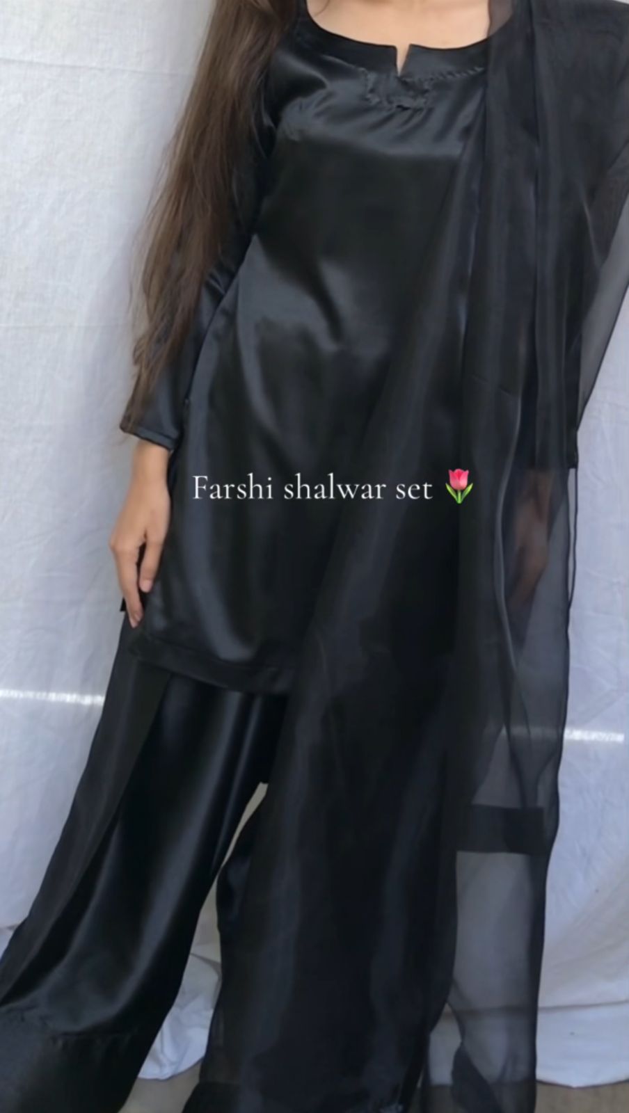 MOST TRENDING 3 PIECE FARSHI SHALWAR KAMEEZ STICHED