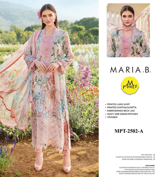 Embroidered Lawn Dress by MARIA.B 3 Piece
