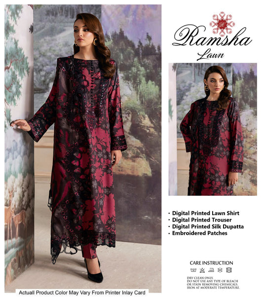Al Nisa Embroidery Lawn Collection by Ramsha