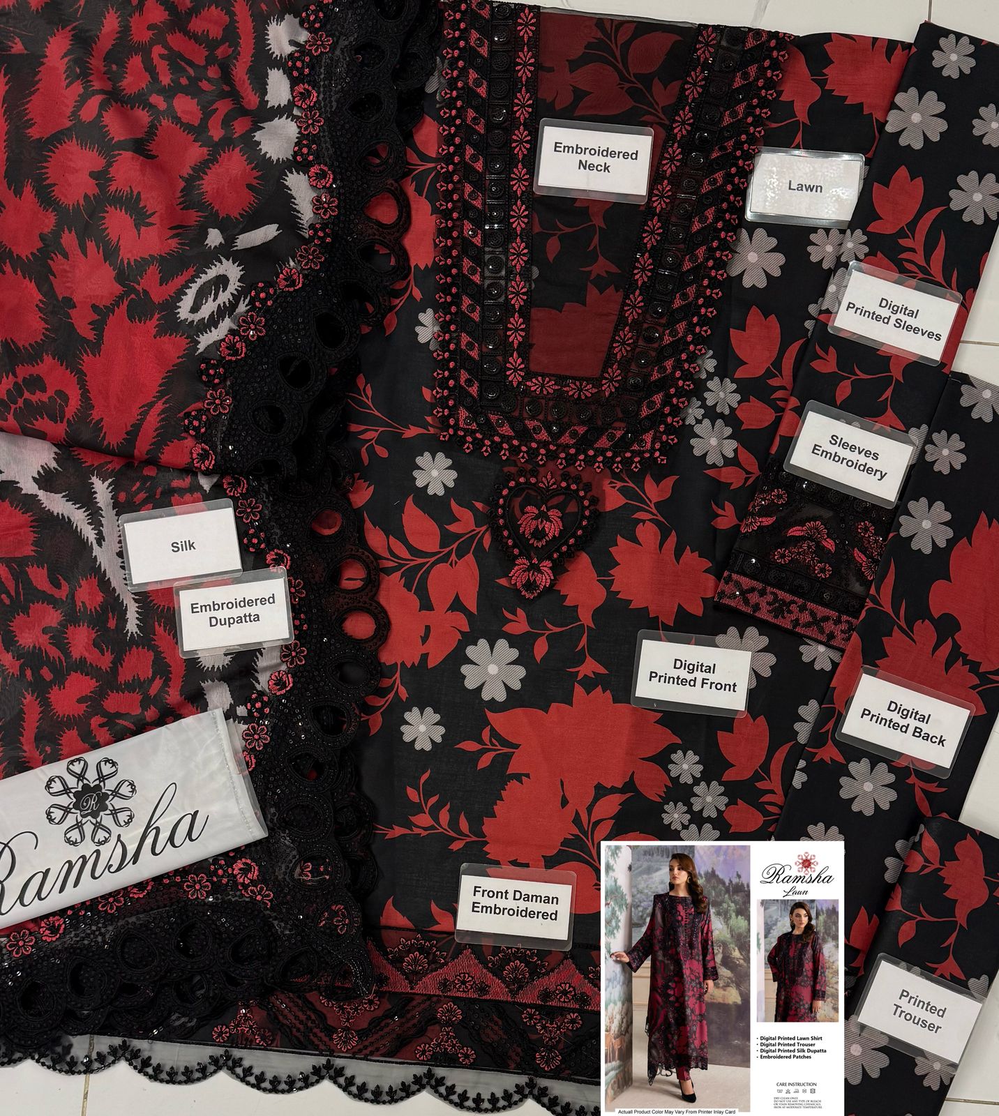 Al Nisa Embroidery Lawn Collection by Ramsha