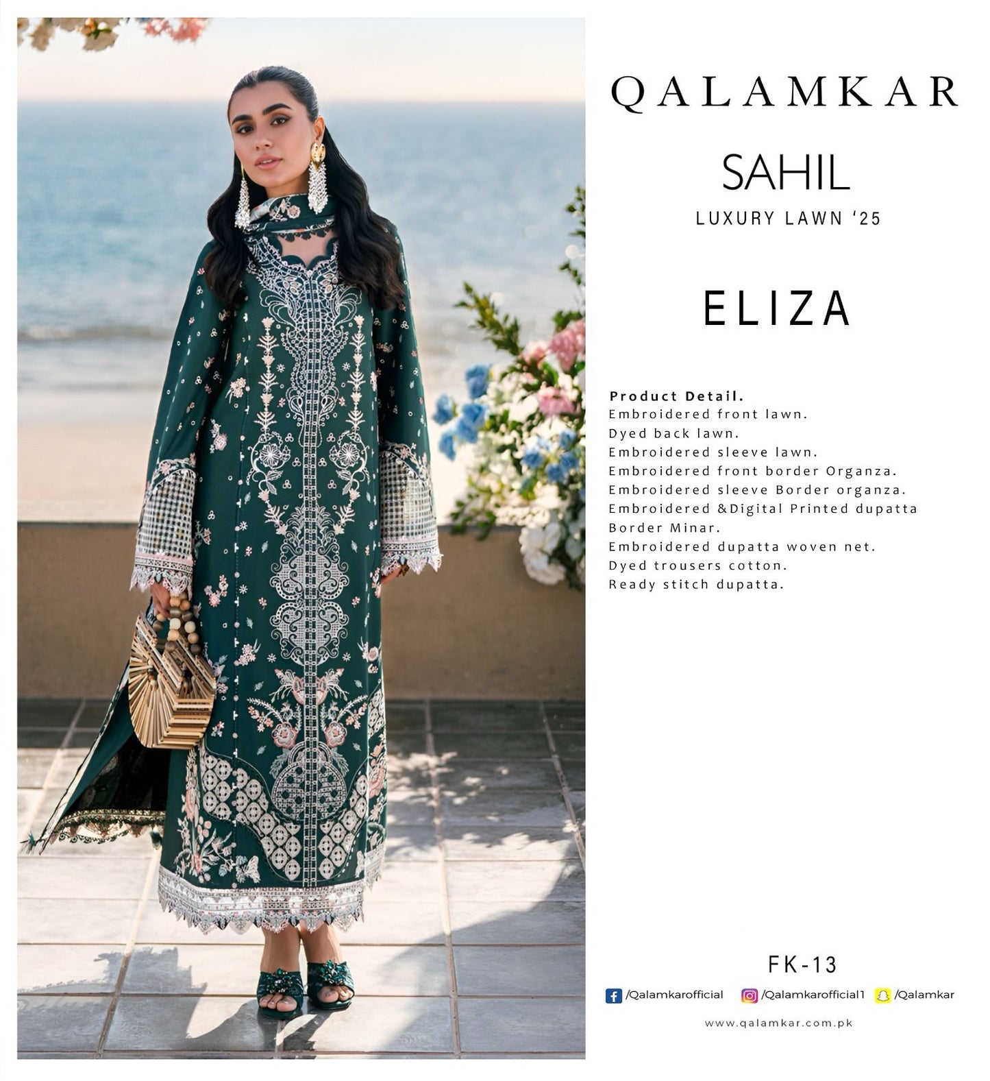 QALAMKAR Embroidered Luxury Lawn Collection