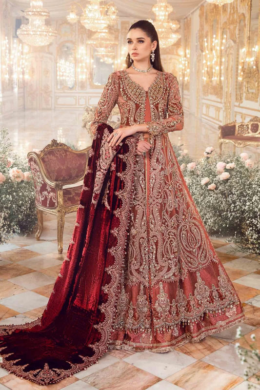 MARIA B UNSTICHED NET FROCK MOST DEMANDING