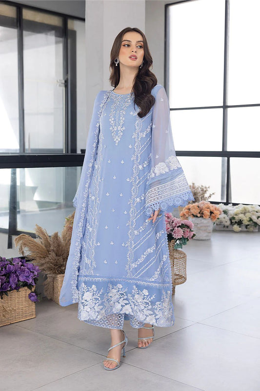 Embroidered Chiffon 3 Piece Dress Most Demanding