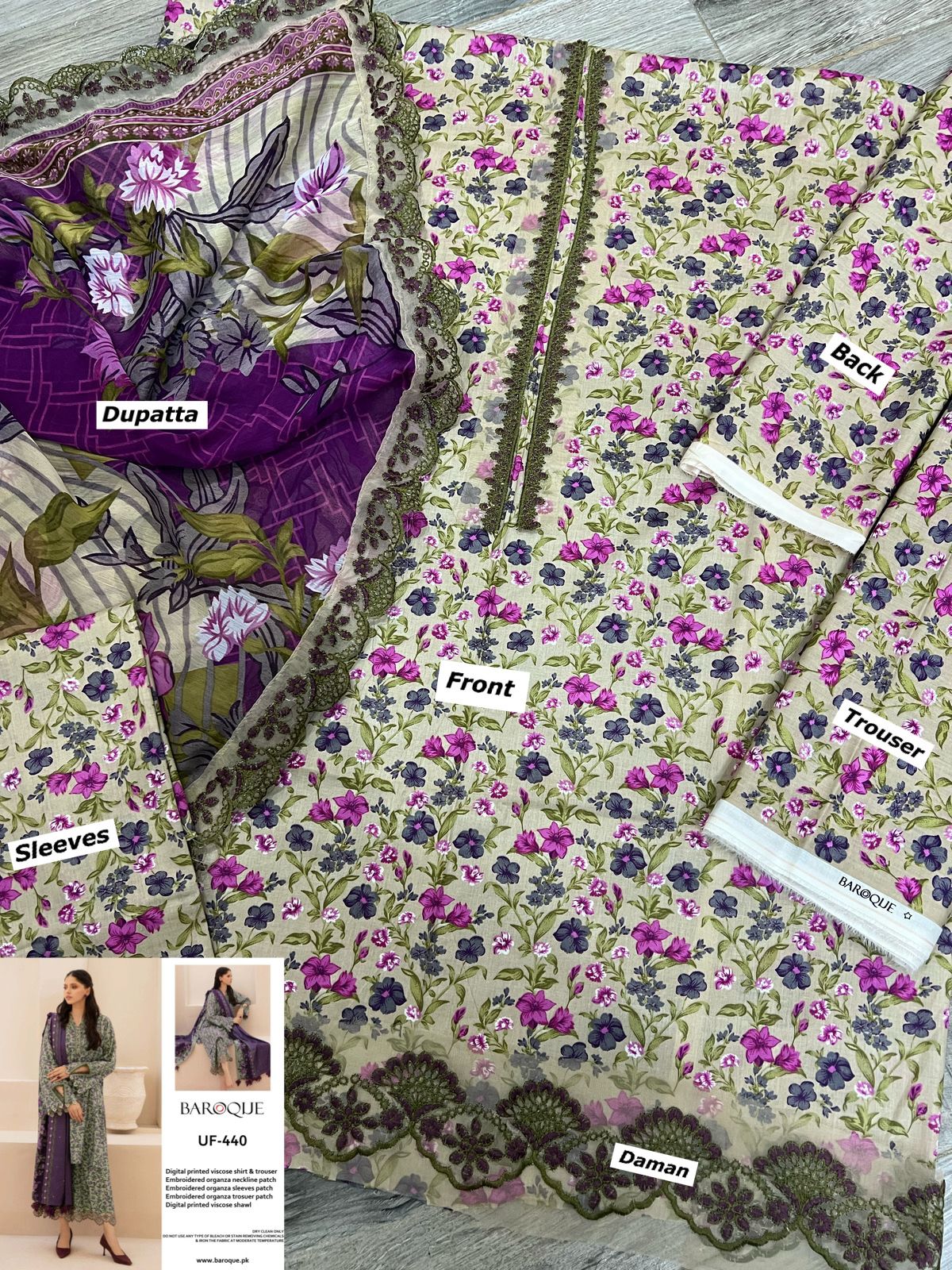 BAROQUE Embroidered Lawn Collection