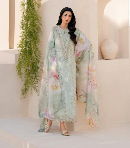 Embroidered Lawn Dress 3 Piece