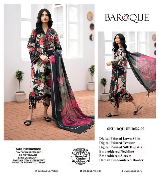 Baroque Embroidered Lawn Collection