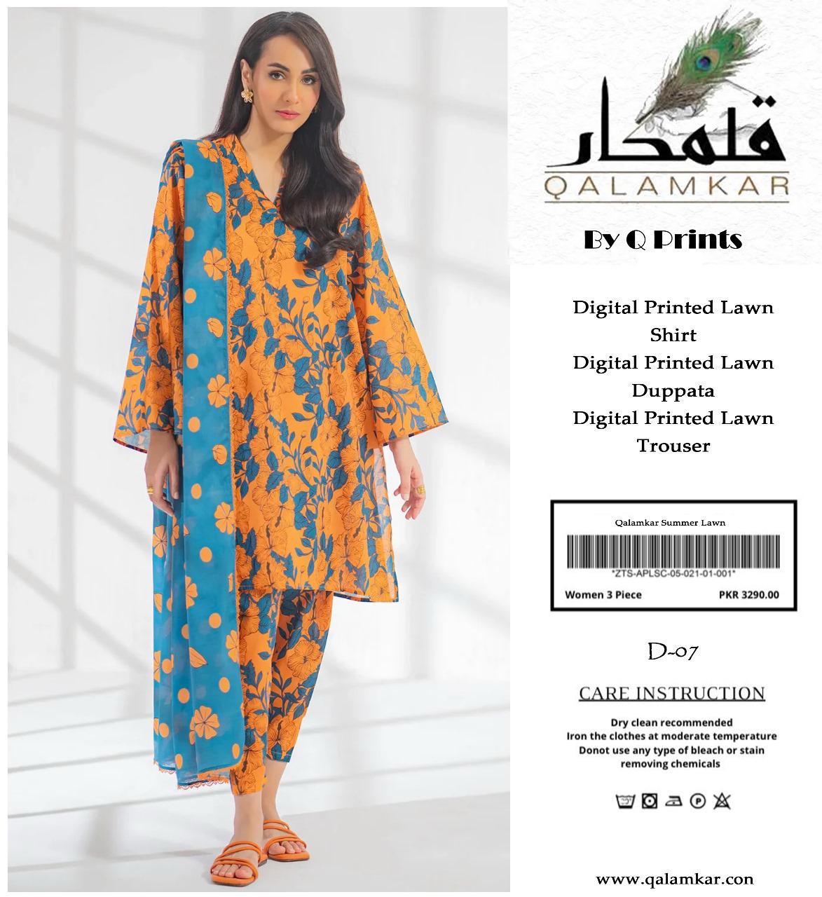 Q PRINTS BY QALAMKAR SUMMER Collection 2025